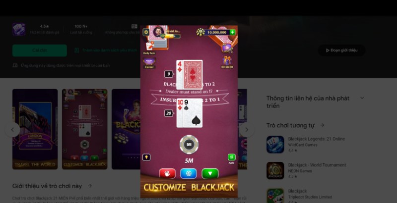 Link tải Blackjack by Murka: 21 Classic 