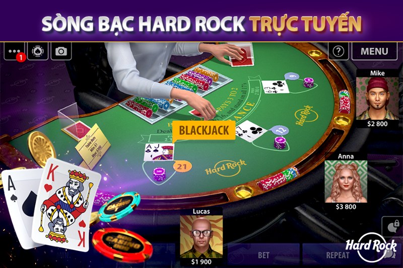 Game Hard Rock Blackjack & Sòng bạc